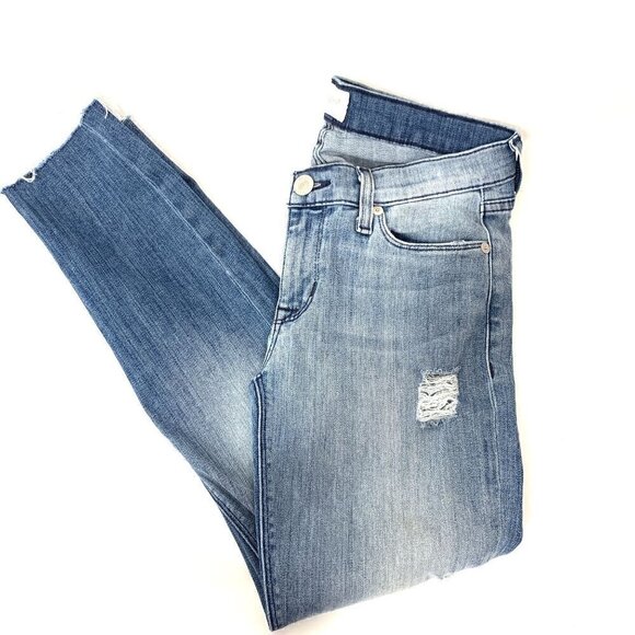 Hudson Krista Super Skinny Blue Jeans - Light Wash, Low Rise Size 26 - Picture 10 of 10